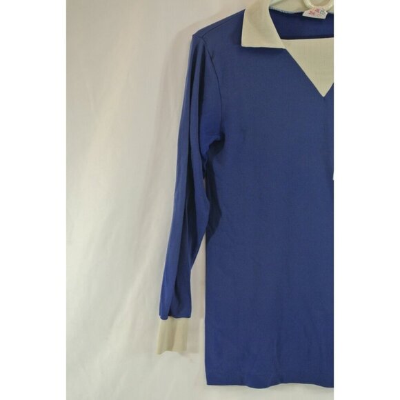 Adidas BC Games VTG Shirt Rugby Soccer Jersey #10 Blue & White Size 34/36 - Picture 4 of 8